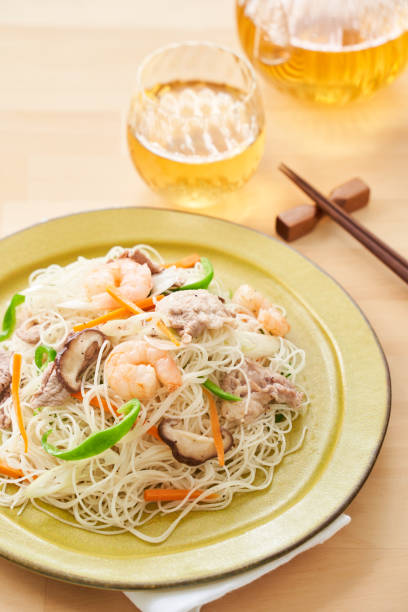istock Baked rice noodles with shrimp and pork 1887102131