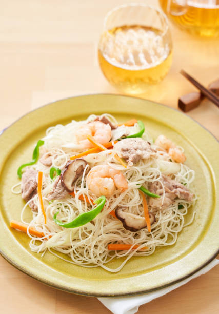 istock Baked rice noodles with shrimp and pork 1887104352