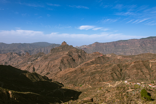 Roque Bentayga Close To Tejeda On Gran Canaria Was An Sacred Mountain For The Guanche People