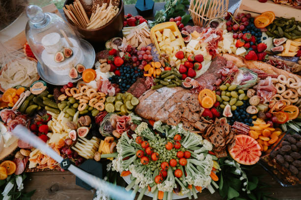 istock Large colorful summer charcuterie table 1887189042
