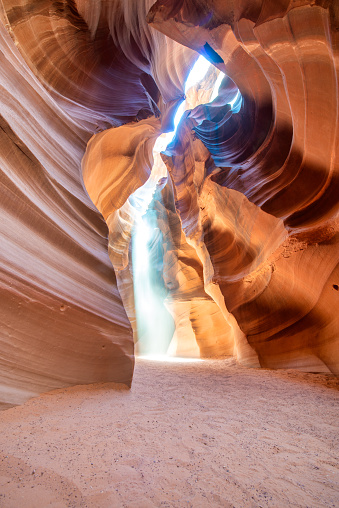 Antelope Canyon, Arizona. Canyon abstract sandstone walls.