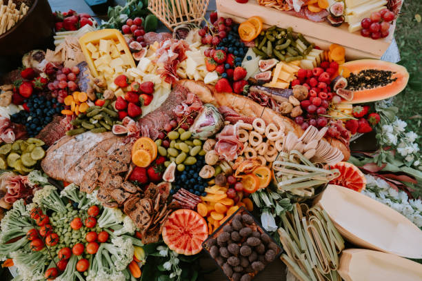 istock Large colorful summer charcuterie table 1887206753