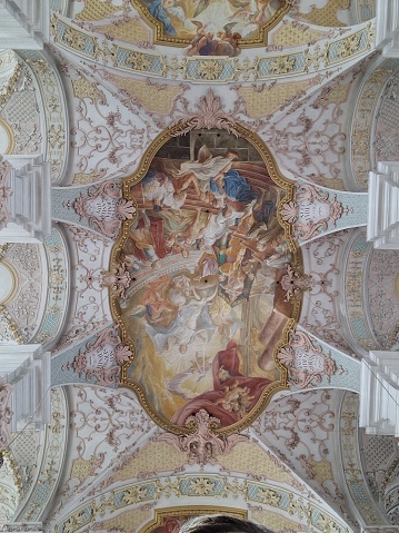 Vasari Fresco done in the 1500s. Brunelleschi Cupola, Florence Duomo. Tuscany, Italy.