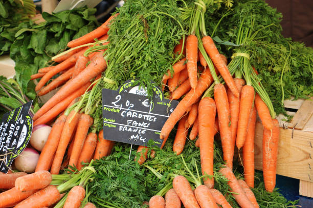 istock Selling Carrot in Nice Flower Market 1887284263