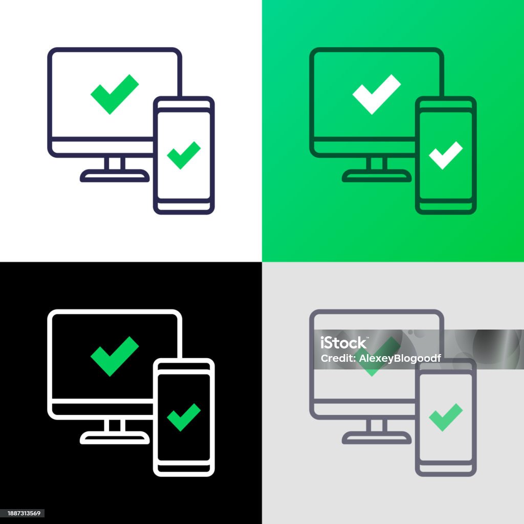 Sync Between Computer And Smartphone Is Approved Check Marks Are On ...