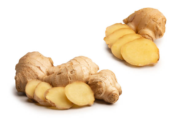 Ginger root isolated on white background. Ginger root isolated on a white background. ginger stock pictures, royalty-free photos & images