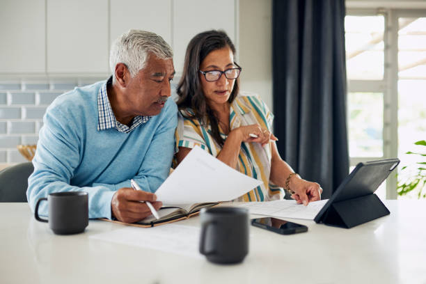 istock Couple reviewing finances 1887469207