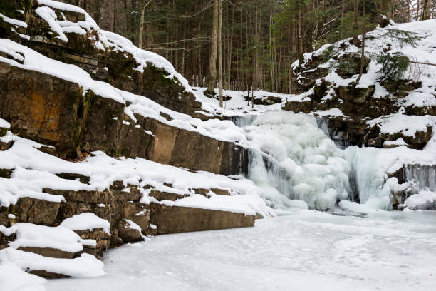 istock Maniava Waterfall in winter 1887498670