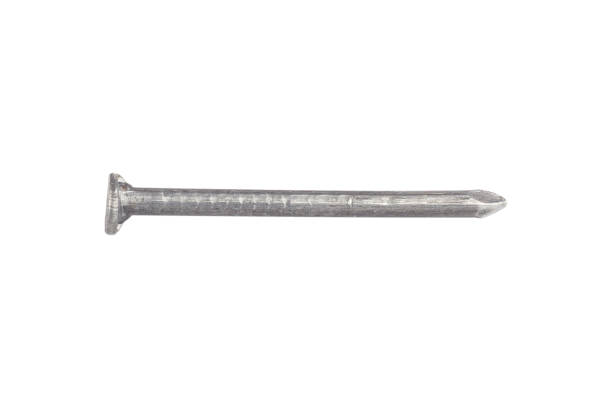 istock nail, carpenter's iron nail isolated from background 1887627679