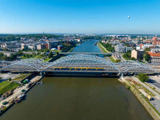 istock New triple railway bridge over Vistula in Krakow, Poland 1887687274
