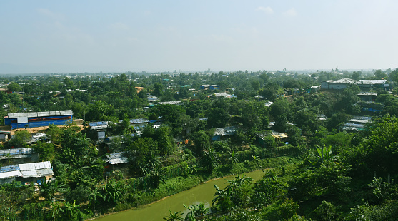 Rohingya refugee camp in Ukhiya, Cox's Bazar, Bangladesh.
