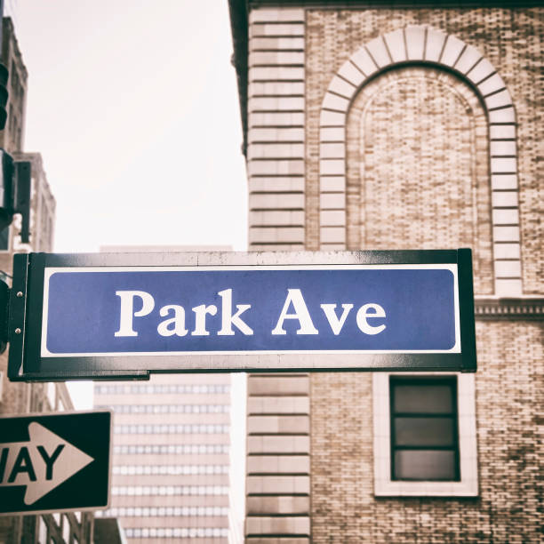 istock Park Avenue road sign New York City. 1887731986