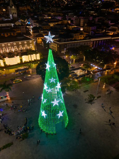 istock Madeira, Funchal on Christmas at night 1887767771