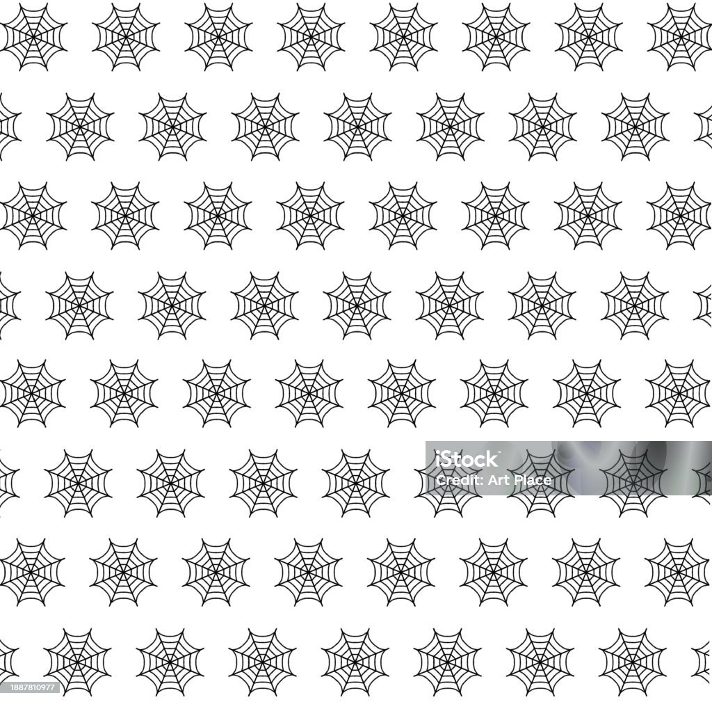 Spidey Web Pattern Spider Web Pattern Halloween Pattern Stock Illustration - Download ...