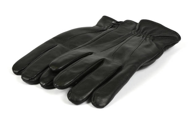 istock Casual leather gloves isolated on white background 1887827990