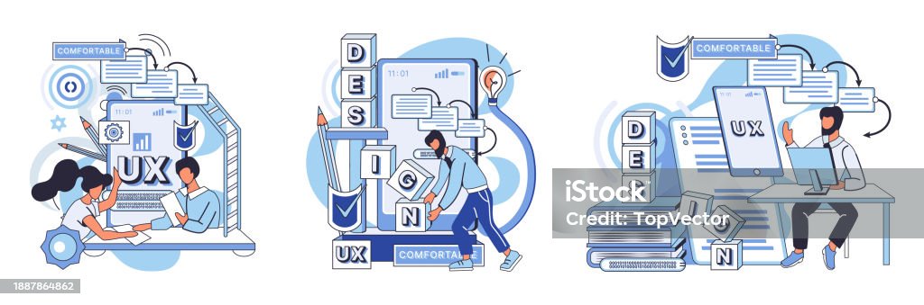 Application Testing Metaphor Vector Application Testing Crucible Where ...