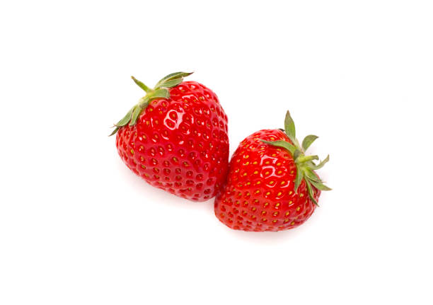 istock Strawberry isolated on white, top view 1887927485