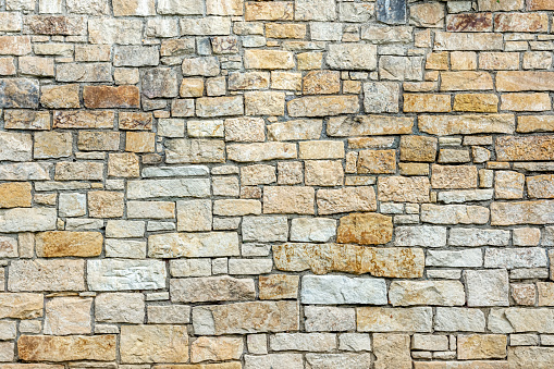 Texture of the stone wall