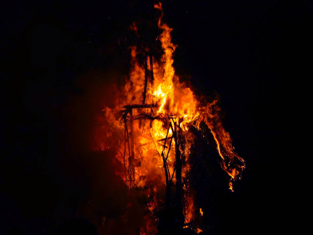 istock bonfire of traditional winter rituals 1887935770