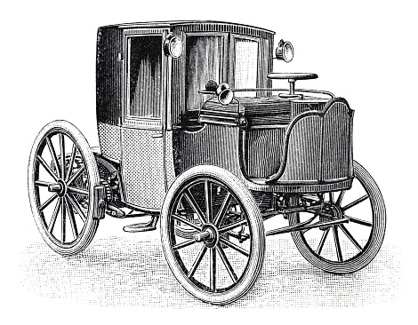 Milord two-seater by Jeantaud. The Jeantaud was a make of French automobile manufactured in Paris from 1893 until 1907. It was the brainchild of Charles Jeantaud, a coachbuilder who built his first electric carriage in 1881. Charles Jeantaud (1840-1906) was a French engineer who invented the parallelogram steering linkage in 1878.
Original edition from my own archives
Source : 1897-98 NATURA ED ARTE