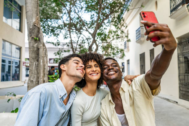 istock Friends taking a selfie on the city 1887949408