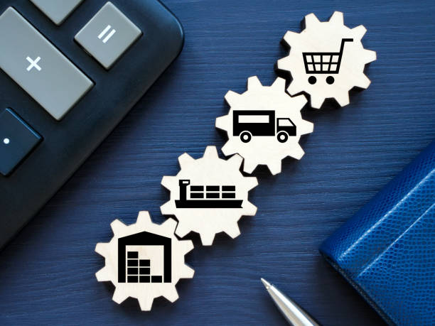 Gears as a product supply chain concept.