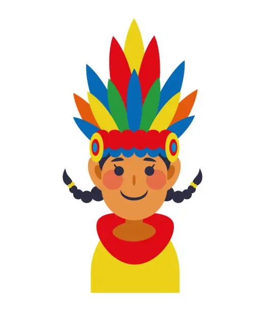 Vector illustration of Pasto, NariÃ±o, Carnival