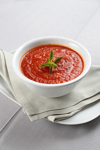 bowl with delicious tomato sauce for pasta in general