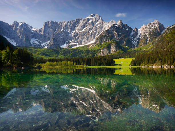 istock Mountain Range and the peak of the Mount Mangart (2677 m) 1888081716