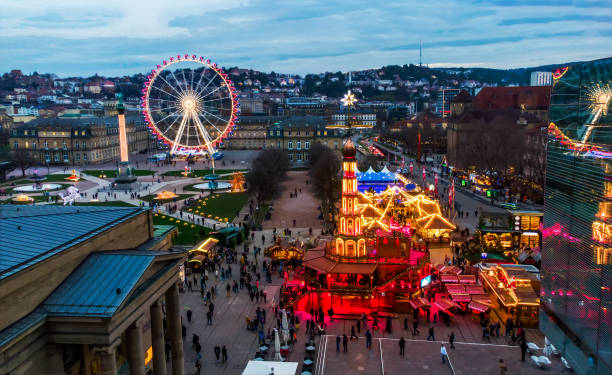 Stuttgart Christmas market - on Stuttgart Castle Square.