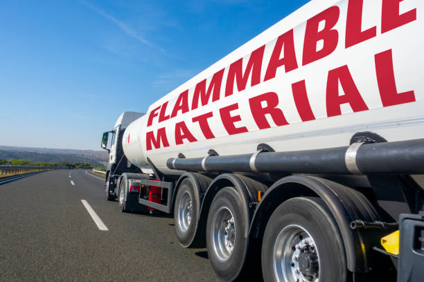 istock Transportation of flammable material. 1888126030