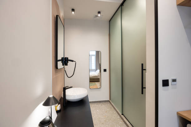 istock Interior of a minimalist bathroom 1888230694