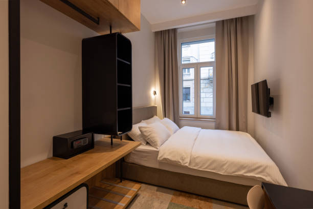 istock Interior of a modern hotel room 1888232160