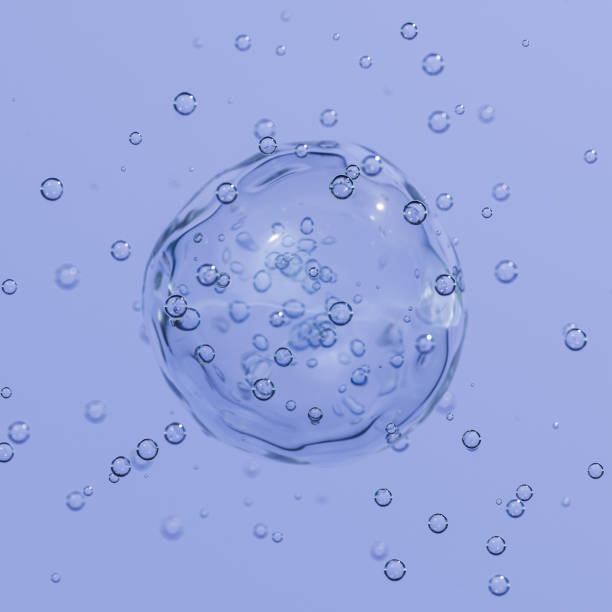 istock Abstract image of bubbles on blue background 1888292222