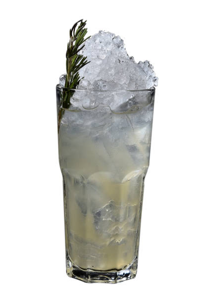 istock refreshing alcoholic drink with berries, ice vodka and gin, lemon peel served in glass cup on the counter on blurred background 1888383568