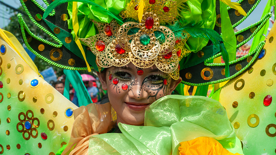 Pasuruan, Indonesia - March 8th, 2014 : Costume Parade to commemorate the Anniversary of Pasuruan City, Indonesia