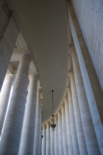 Walkway in Vatican City outside of the Museums