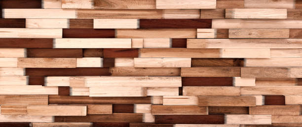 istock Wooden wall, wooden background for making backgrounds and adding text. 1888608817