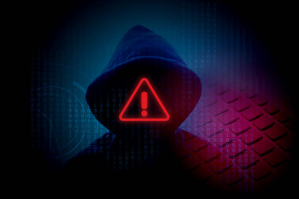 istock Hacker computer in dark hood; Cyber crime concept 1888760085