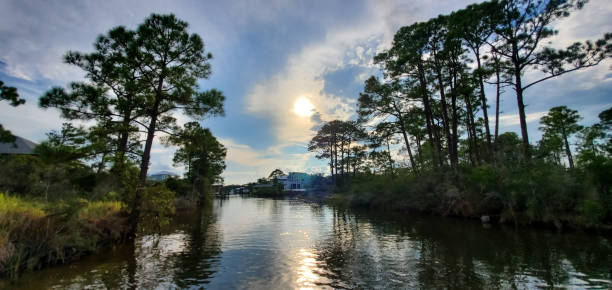 September Sunset on the Water, Orange Beach, Alabama