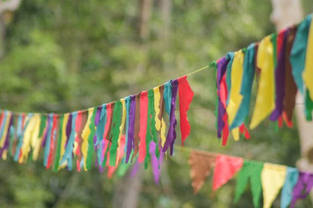 istock Colorful bunting flags or pennant chain 1888879550