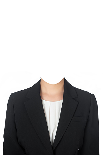 ID photo, frontal profile, suit composite data image