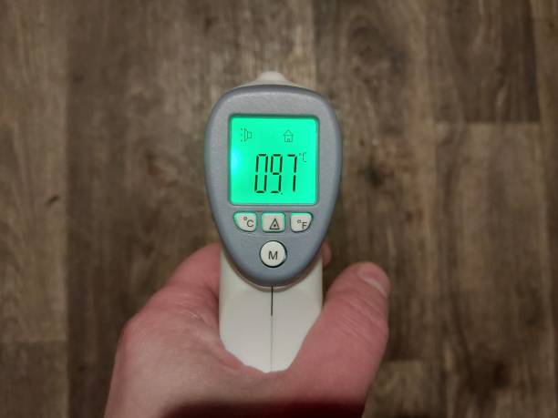istock Surface measurement with a non-contact thermometer 1888906414