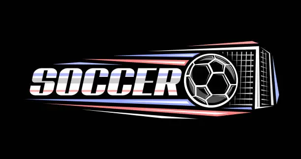 Vector illustration of Vector logo for Soccer