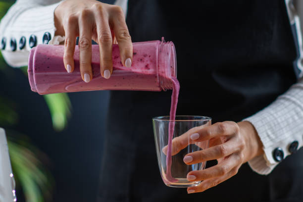 istock Creating a wholesome and nutritious shake in a blender, combining superfoods for a boost of health and flavor. 1888990692