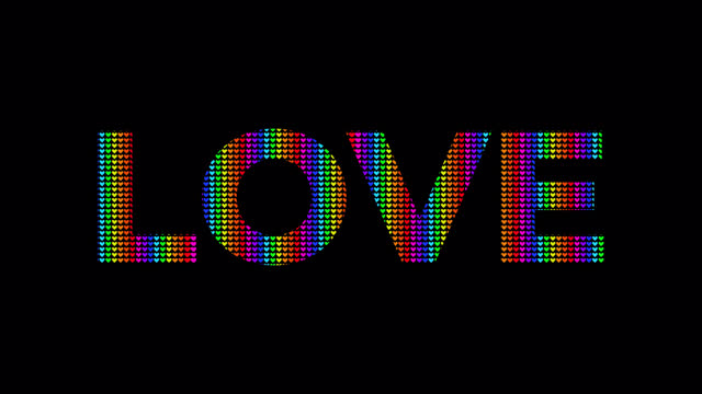 Love. Valentines day,Wedding. Neon text with Heart. 4K, 14 of February, Happy Valentine's Day Background, Love, Emotion, Heart Shape, Relationship, Couple, Celebration, Falling in love, Romantic, futuristic Style Loop Footage. Alpha Channel  Background.