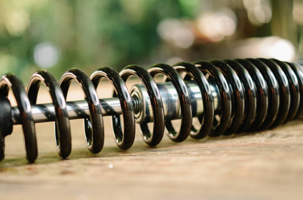 black shock absorber for motor bike