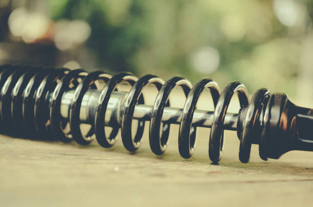 black shock absorber for motor bike