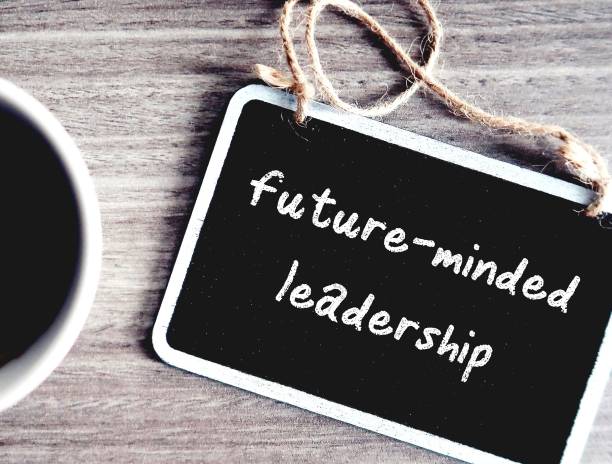 istock Chalkboard with text Future-minded Leadership, refers to leaders who prepare for multiple possible futures along with roadblocks setbacks and uncertainty along way 1889160754