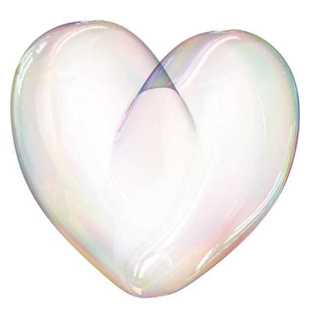 istock 3d rendering of a heart bubble isolated. 1889214211